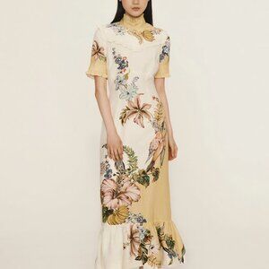 Alemais Oleander Midi Dress
